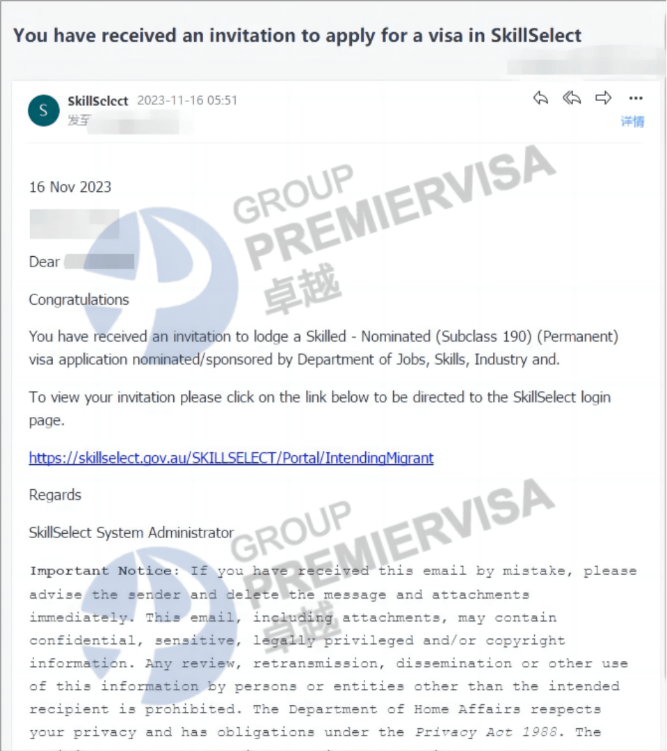 恭喜Mr. Song Vic190州担保正式获邀！
