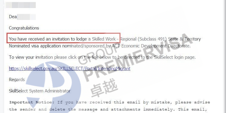 恭喜Mr.Li Act491提名获邀