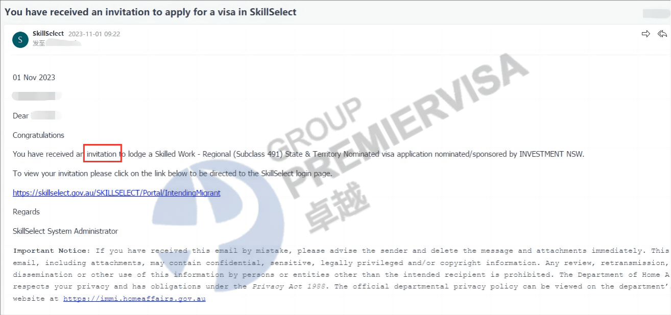 恭喜Mr.Liu Nsw491提名正式通过，可以递交签证啦